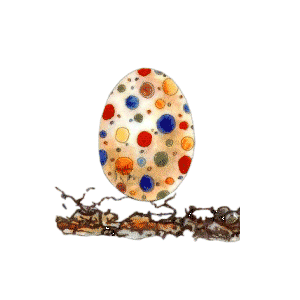 small chick wishes you Happy Easter inside the egg 3d-gif-animation_blogspot_com