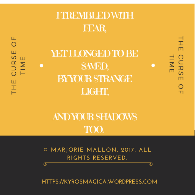 I wondered,Are you leading me-Somewhere,I should not be. (1)
