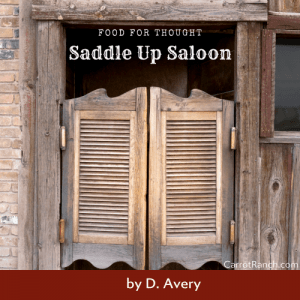 Saddle Up Saloon; One Shy of a Six Pac at the Mic « Carrot Ranch Literary&nbsp;Community