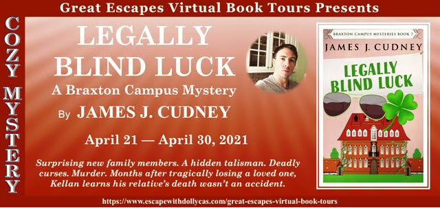 Promotional Tour Legally Blind Luck by James Cudney Great Escapes Book Tours  @jamescudney4 #Review&nbsp;#Giveaway